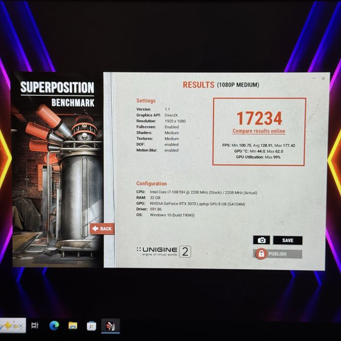 Ігровий ноутбук MSI i7 10870, Rtx 3070, 300Hz