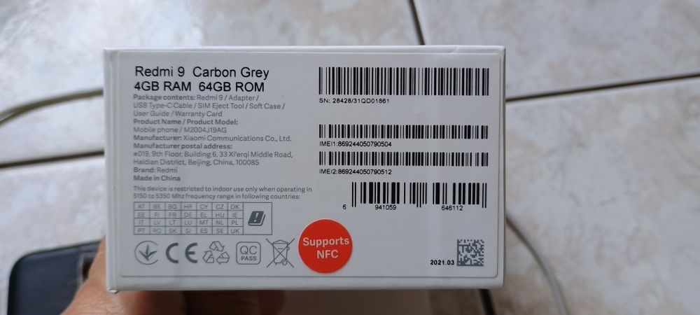 Telefon Redmi 9 Carbon Grey 4 / 64 GB