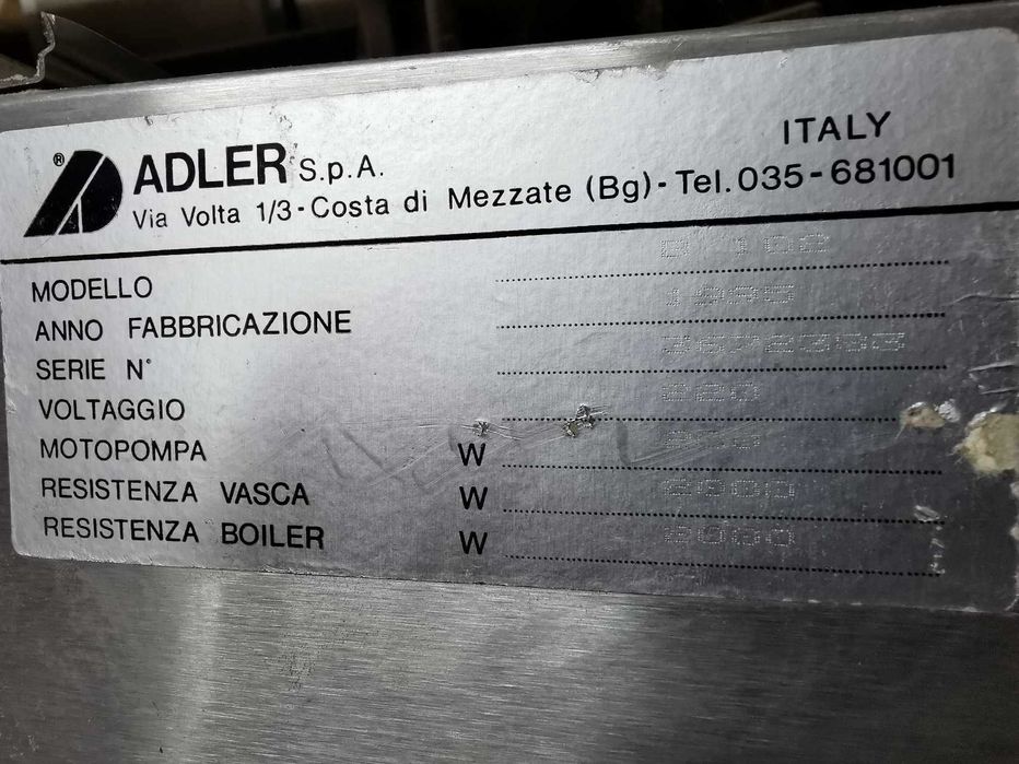 Zmywarka wyparzarka do naczyń PGW B 102 Adler