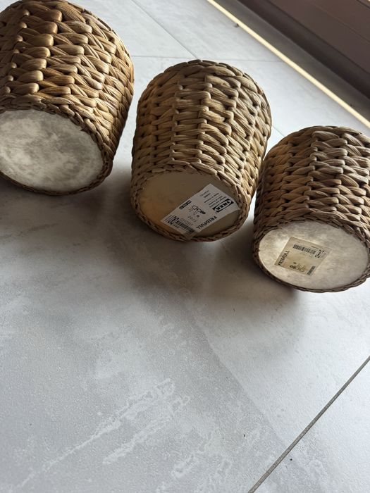 Osłonki na doniczki wiklinowe IKEA