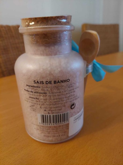 Sais de Banho em Frasco de Vidro- NOVO