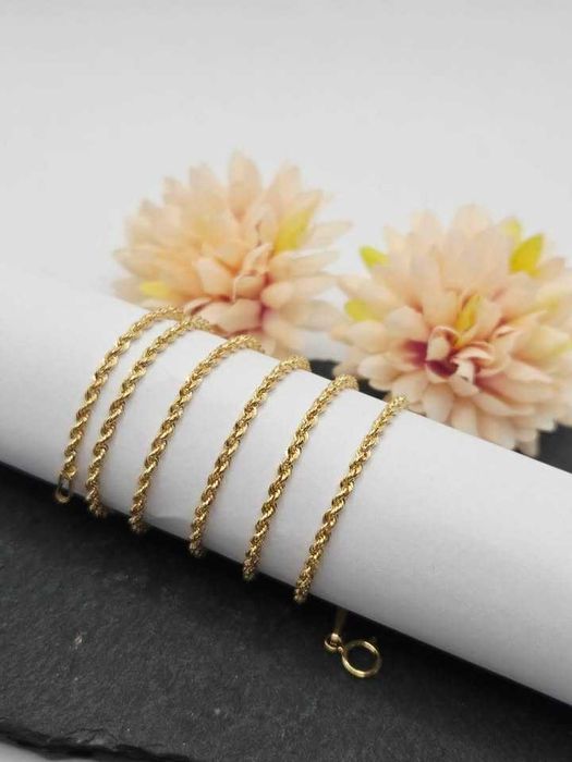 Złoty Łańcuszek Kordel Próba 585 Waga 1,53g Długość 50cm