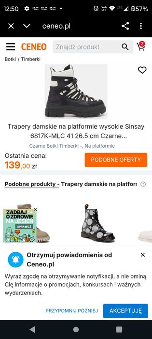 Trapery, śniegowce damskie młodzieżowe 36