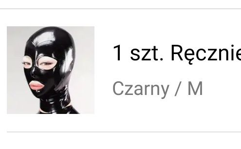 Maska z lateksu rozmiar M