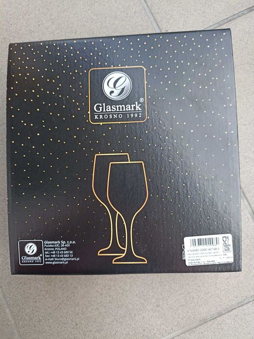 Glasmark komplet dwóch kieliszków do wina Kocham Cię 380ml