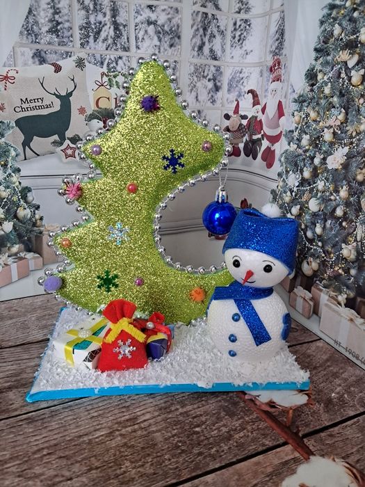 Новорічні поробки.  Зимові поробки.  Поделки новогодние