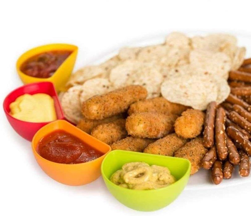 Соусник кліпса коліри червоний, помаранчевий