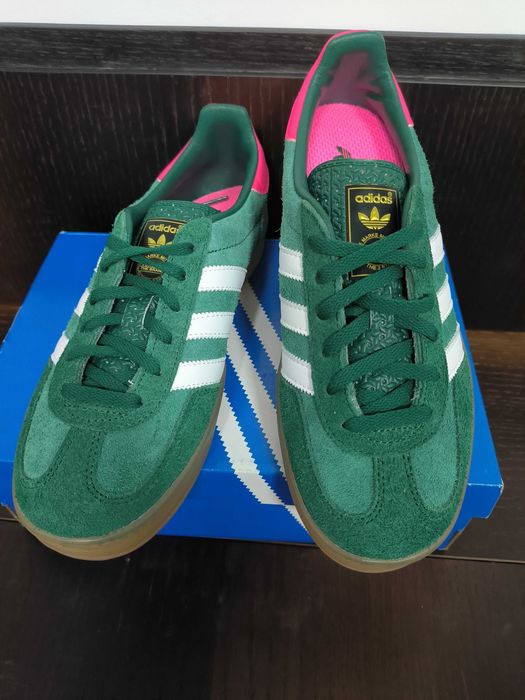 adidas Gazelle Indoor Collegiate Green Lucid Pink