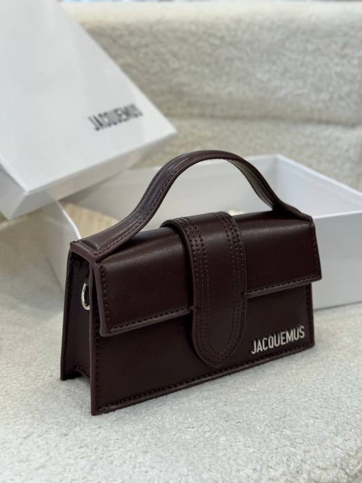 Сумка Jacquemus в коробці чорна і коричнева менша