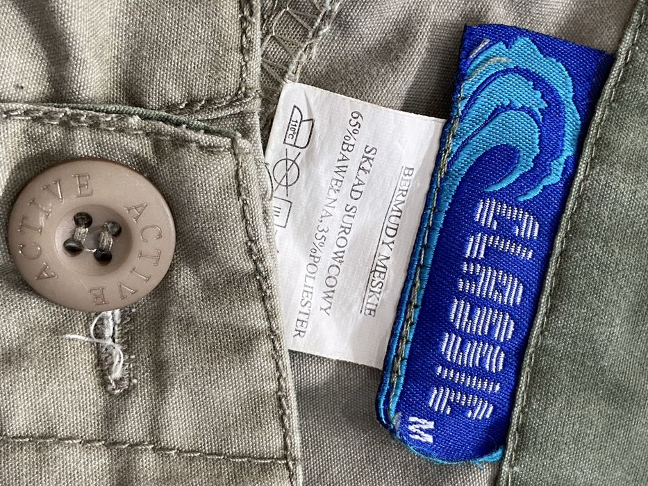 Classic M  męskie krótkie spodenki spodnie cargo szare khaki Vintage
