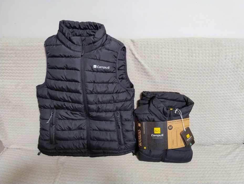NOWA Kamizelka damska Campus rozmiar M bezrękawnik puchowa czarna