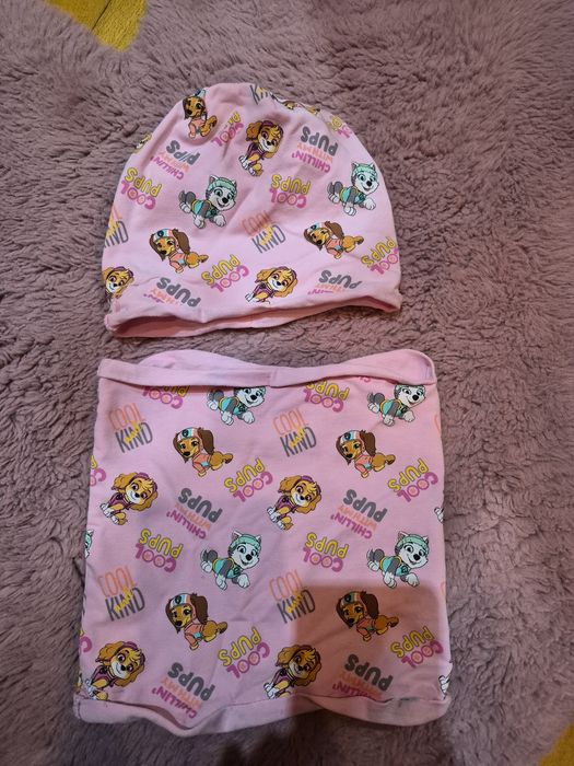 Komplet czapka komin wiosna jesień