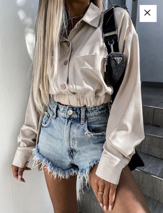 Koszula beżowa marki Chicaca rozmiar S nowa