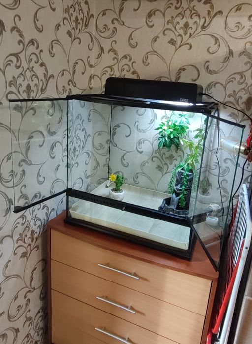 Большой террариум Exo Terra для игуаны, хамелеона, геккона и других ре