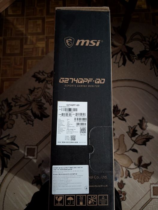 Монитор 27" MSI Gaming Quantum Dot G274QPF QD -- Rapid IPS 1ms GtG / 2