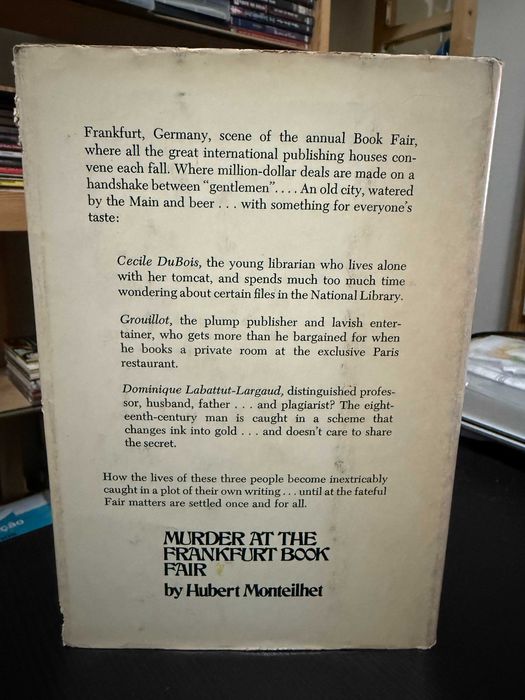 Hubert Monteilhet – Murder at the Frankfurt Book Fair