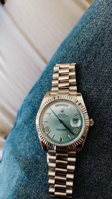 Rolex Day-Date Platinum Blue