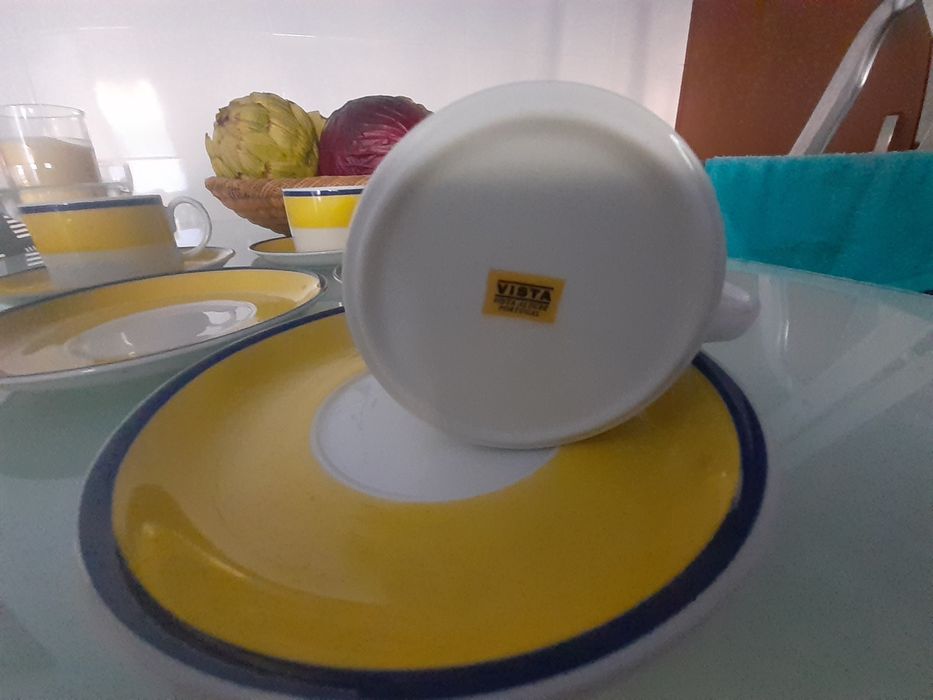 Chavenas de chá da vista alegre