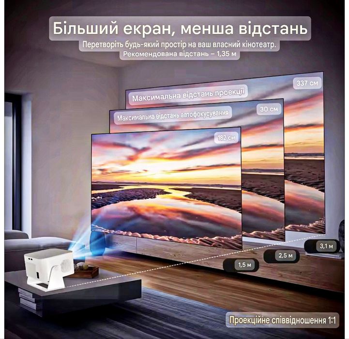 Проектор Magcubic HY350 MAX 900 Ansi Android 8K