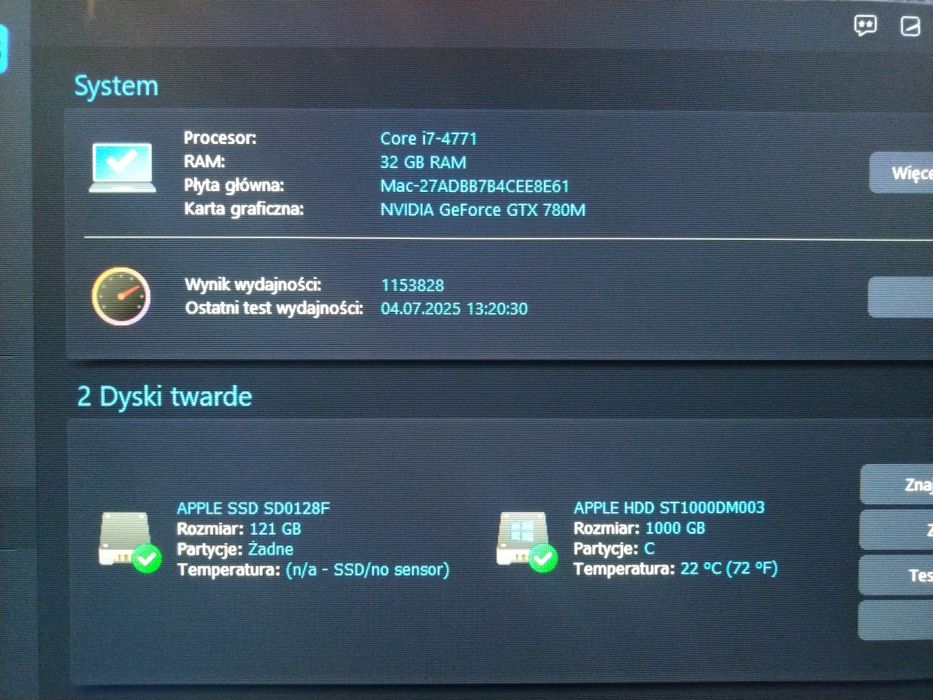 iMac 27 cali z  mac OS Catalina