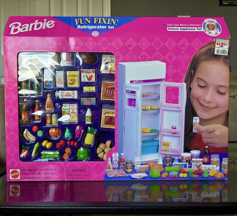 1997 Zestaw Mattel Barbie Fun Fixin Refrigerator