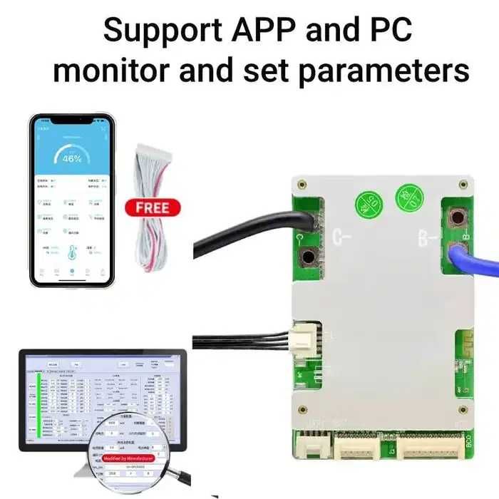 Smart BMS  Xiaoxiang JBD LIFЕPО4 - LI-ion Балансир смарт бмс 36,48,60в