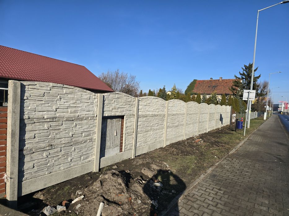 Ogrodzenie betonowe 2 metry