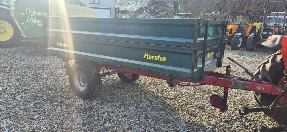 Przyczepa kiper z kiprem 3 strony 4.5t 6t wywrotka Maraton