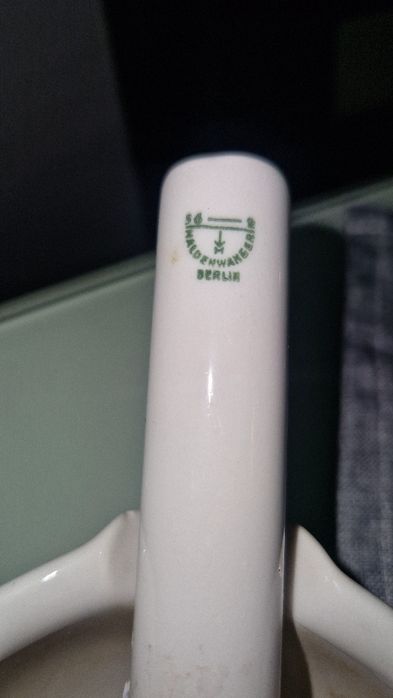 Stary porcelanowy moździerz z tłuczkiem Haldenwanger Berlin !!!Vintage