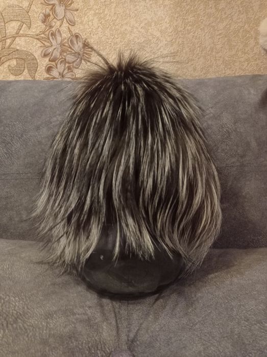 Продам шапку-парик чернобурка