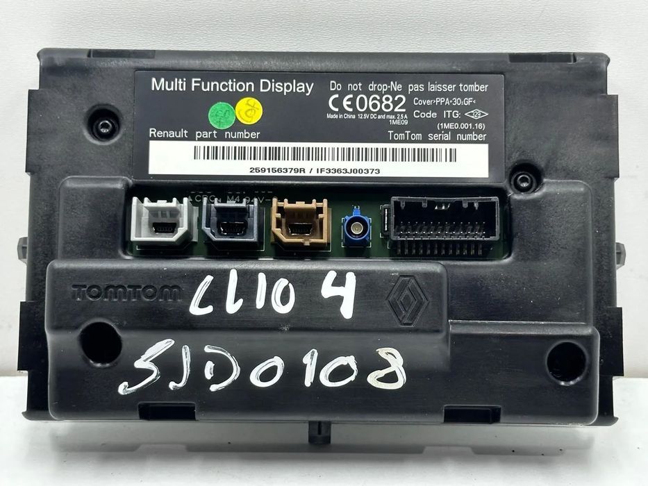 Ecrã/Display Rádio(R-Link)-Renault Clio IV/Kangoo/Zoe/Megane/Captur
