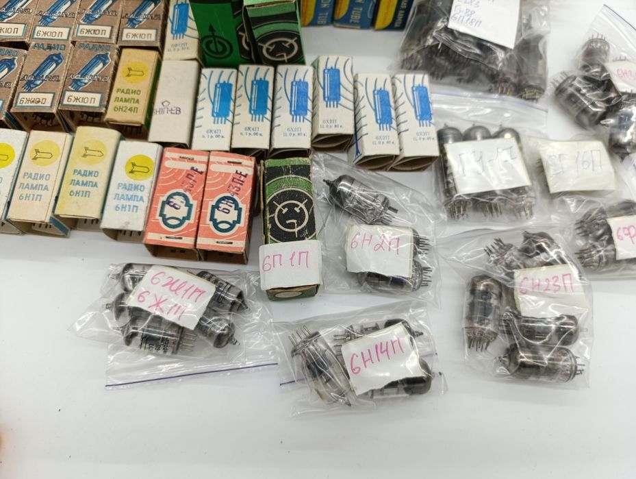 Нові радянські електричні лампи телевізійна лампа СССР 6и4п 6н1п ГП-5