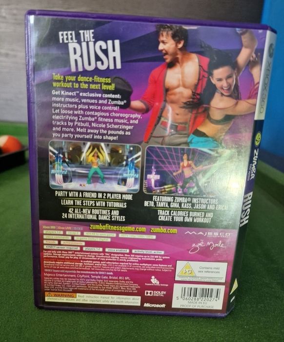 Kinect Rush Zumba fitness xbox 360