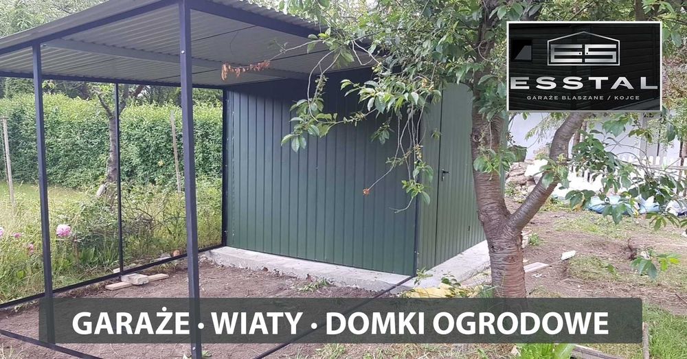 Garaż Blaszany|Blaszane|Wiata|Ogrodowa|Magazyn|Schowek|Hala| - ESSTAL-
