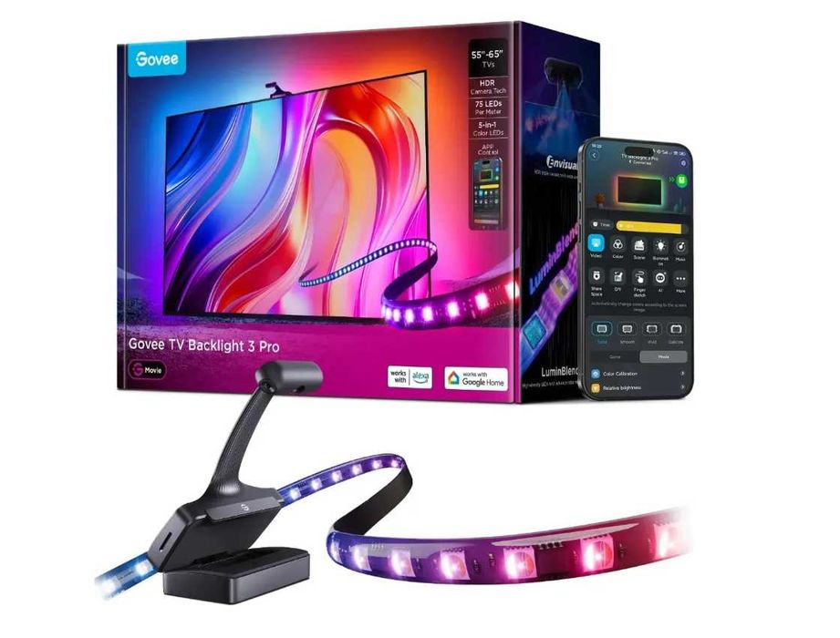 Світлодіодна стрічка Govee Ambilight 55-65" TV Backlight 3 Pro набір (H66A0)