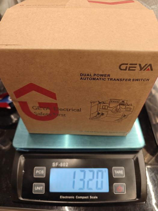 Перемикач АВР 220В/2Р/125А "Geya"