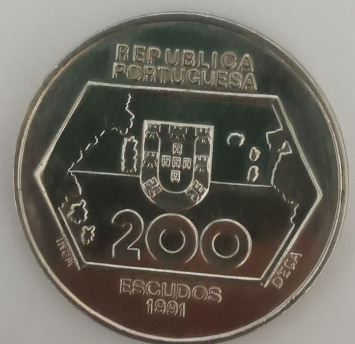 Moeda 200 escudos- 1991- Navegações para Ocidente