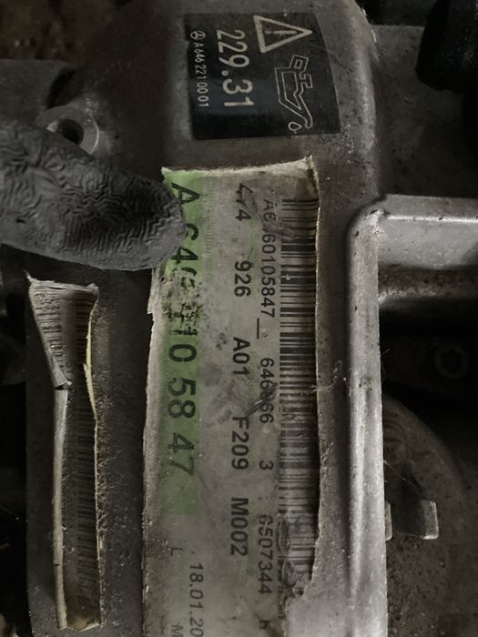 Silnik 2.2 cdi OM 646 sprinter Clk mercedes 646966