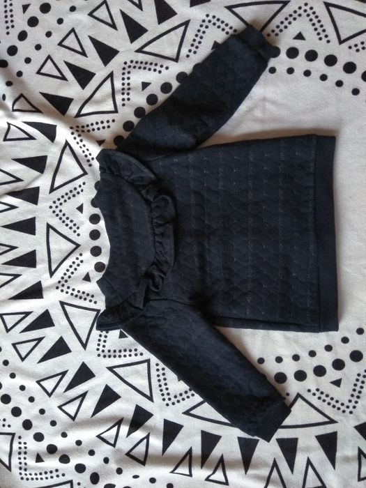 Sweter żakiet granatowy święta Boże Narodzenie sesja zdjęciowa 98 so c