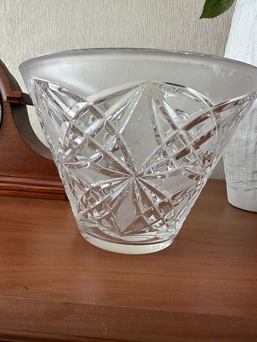 Ваза конфетница салатница хрусталь