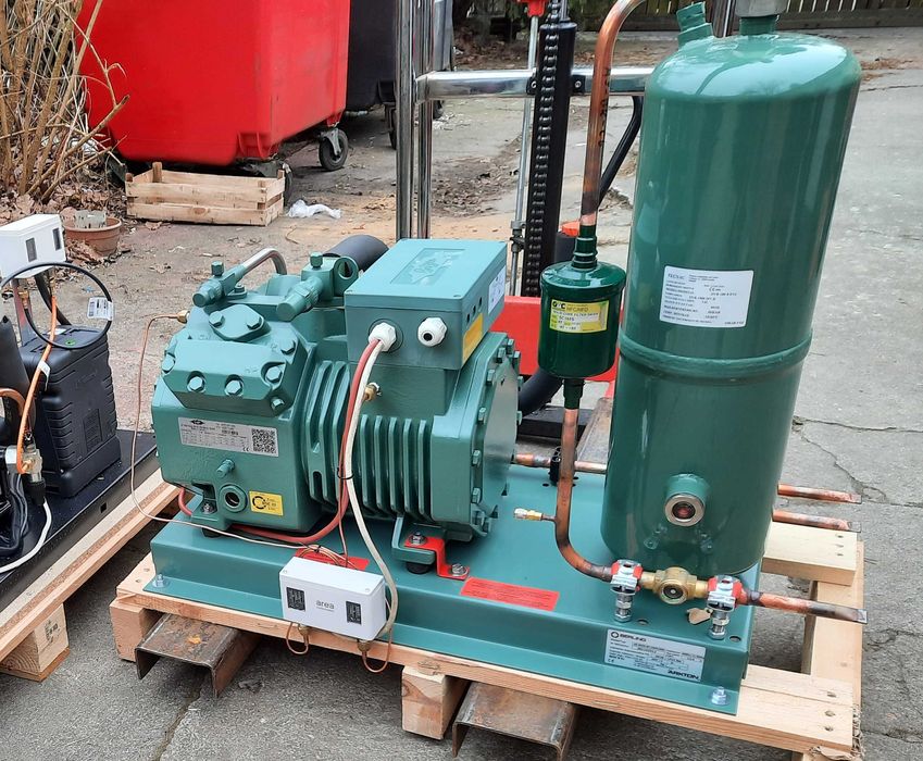 Agregat chłodniczy Bitzer nowy komora 500 m3 z montażem