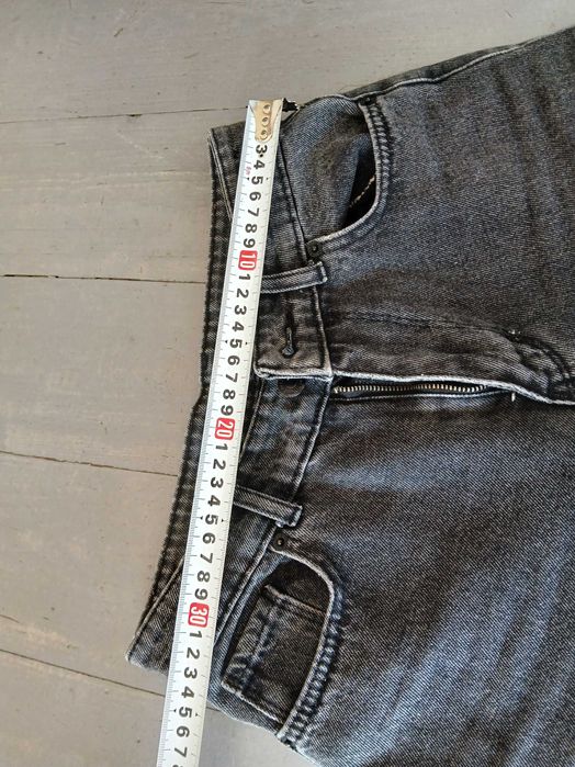 Женские широкие джинсовые штаны чёрные