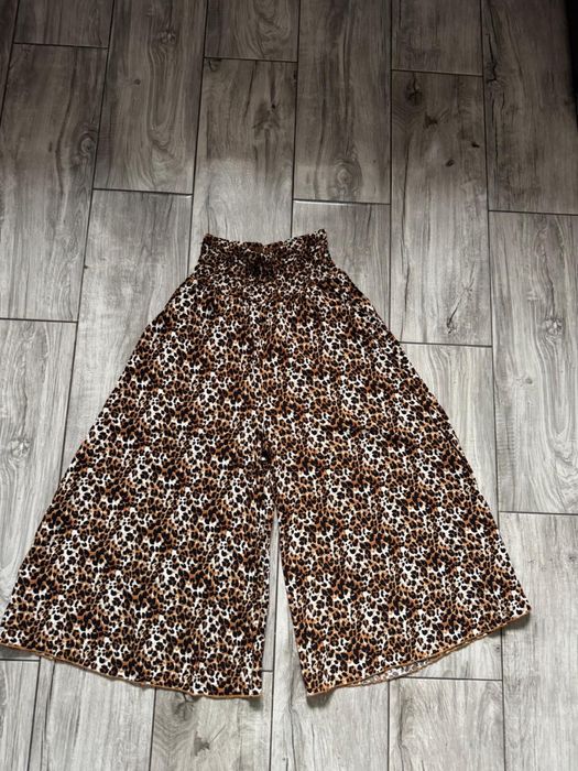 Spodnie kuloty damskie 2 szt L wiskoza