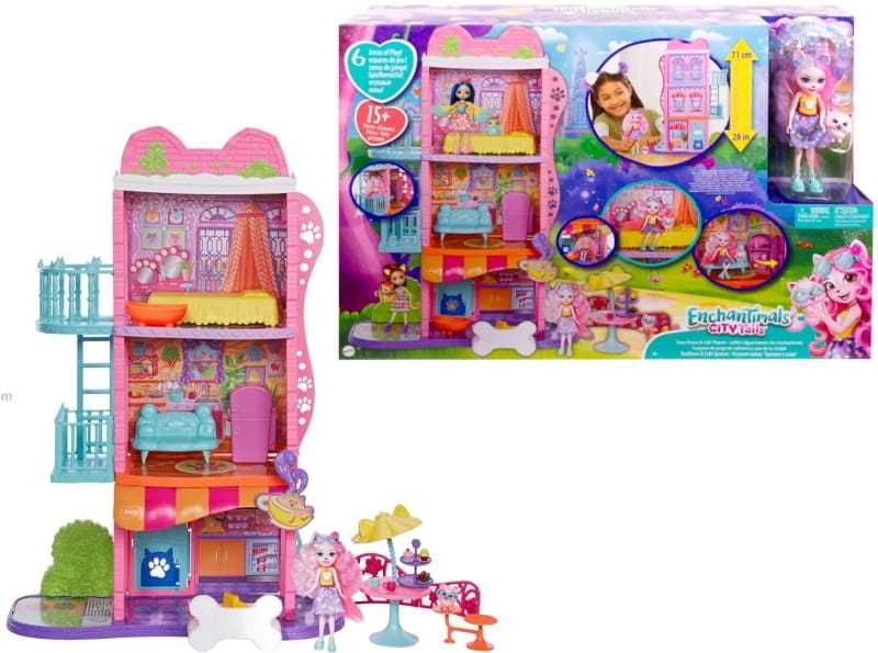 Энчантималс Таунхаус с кафе Enchantimals City Tails Town House HHC18