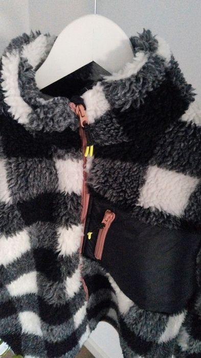 Dziewczęca kurtka z misia jesienna H&M roz 158/164 zadbana