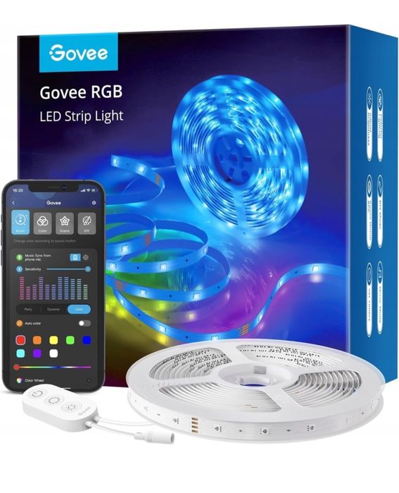 Govee inteligentna taśma led 5m RGB sterowanie kolorami H6159