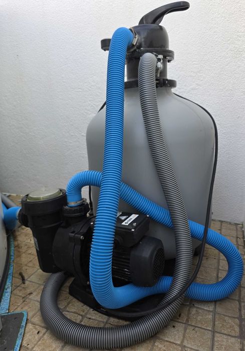 Kit completo de piscina GRE COMO NOVO 3MX1,2M em AÇO com BOMBA e FILTRO + EXTRAS
