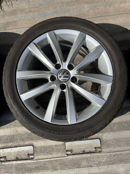 VW Passat B7 oryginalne felgi 17” cali 7.5J ET47 + Opony 235/45 R17