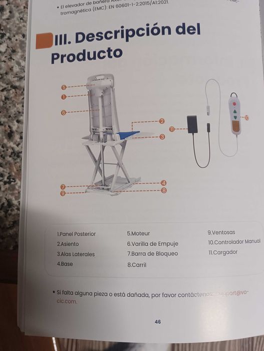 cadeira de apoio ao banho para pessoas com problemas de mobilidade