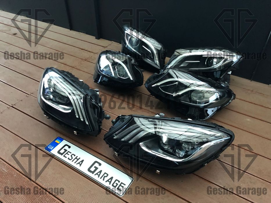 Фара фари Mercedes мерседес w117w213w222w447w156w166 fullled xenon lci